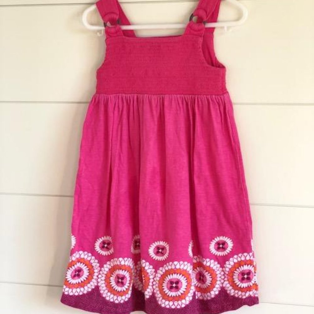 Old Navy Smocked Pink Sun Dress Girls 4T